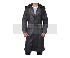 ASSASSIN'S CREED BROWN LEATHER TRENCH COAT HOODED JACKET | free-classifieds-canada.com - 1