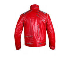 Happy Christmas| Michael Jackson Red Beat Classic Vintage Leather Jacket | free-classifieds-canada.com - 2