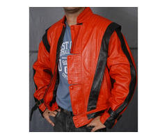 Happy Christmas| MICHAEL JACKSON VINTAGE RED LEATHER JACKET | free-classifieds-canada.com - 1