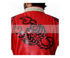 Happy Christmas| WWE Wrestlers Scorpion Red Leather Coat | free-classifieds-canada.com - 3