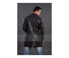 "Happy Christmas" Aiden Pearce Watch Dogs Black Leather Coat | free-classifieds-canada.com - 3