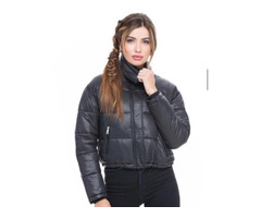 Cute & Cropped Black Puffer Jacket | free-classifieds-canada.com - 1