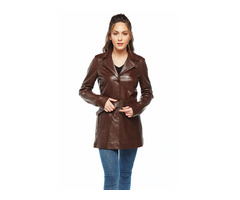 Rita Classic Brown Women’s Leather Coat | free-classifieds-canada.com - 2