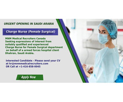 Charge Nurse (Female Surgical) – Dhahran | free-classifieds-canada.com - 1