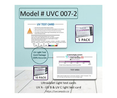 UVC 007-2 UV Light Test Card | free-classifieds-canada.com - 1