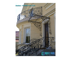  Wrought iron stair railing outdoor - Metal deck railing ideas | free-classifieds-canada.com - 1