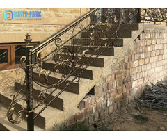  Wrought iron stair railing outdoor - Metal deck railing ideas | free-classifieds-canada.com - 5
