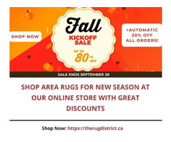 Designer Area Rugs for Fall - Shop Now & get Up to 80% Off | free-classifieds-canada.com - 1