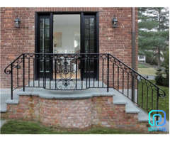 Classy Wrought Iron Exterior Railings For Stairs, Decks, Porches | free-classifieds-canada.com - 3