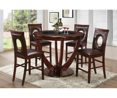 5 Piece Stylish Wooden Pub Dining Table Set | free-classifieds-canada.com - 1