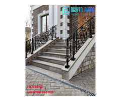 Ornamental iron exterior railing for stairs, porches, decks | free-classifieds-canada.com - 1