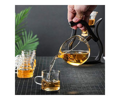 RORA Glass Teapot Set Automatic Magnetic Teapot | free-classifieds-canada.com - 4