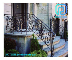 Ornamental custom wrought iron front porch railing | free-classifieds-canada.com - 2