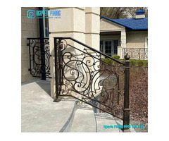 Ornamental custom wrought iron front porch railing | free-classifieds-canada.com - 4