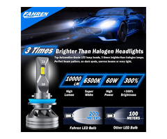 Fahren H11/H9/H8 LED Headlight Bulbs, 60W 10000 Lumens Super Bright LED | free-classifieds-canada.com - 3