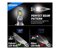 Fahren H11/H9/H8 LED Headlight Bulbs, 60W 10000 Lumens Super Bright LED | free-classifieds-canada.com - 4
