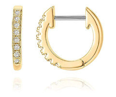 PAVOI 14K Gold Plated Cubic Zirconia Cuff Earrings Huggie Stud | free-classifieds-canada.com - 1