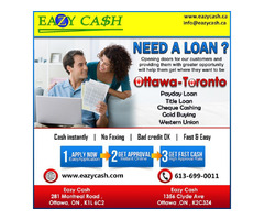 Get Bad Credit Cash Advance Loans in Ottawa| EazyCash | free-classifieds-canada.com - 2