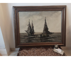 Antique Oil Painting, Jean Coune , MID2F36 | free-classifieds-canada.com - 4