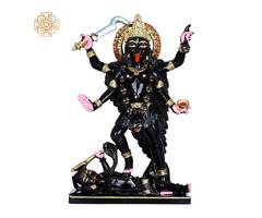Devi Kali-Confluence Of Beauty And Ferocity - Black Marble Statue | free-classifieds-canada.com - 1