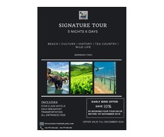 Signature Tour – 5 Nights 6 Days – Scenic Tours Sri Lanka | free-classifieds-canada.com - 1