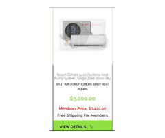 Affordable Split Air Conditioners Bosch Climate 5000 Single Zone 18000 Btu | free-classifieds-canada.com - 3