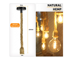 2m Hemp Rope Cage Vintage Ceiling Pendant Light | free-classifieds-canada.com - 2