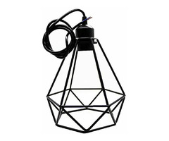 Black Diamond Short Holder Rectangle Base Pendant Light | free-classifieds-canada.com - 5