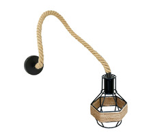 Hemp Rope Black Small Pendant Light Home Decor | free-classifieds-canada.com - 2