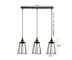Design Industrial Restaurant Lighting Metal Cage Lamps Bar Hanging Pendant Lights E26 | free-classifieds-canada.com - 5