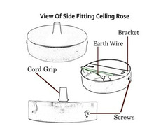 Ceiling Rose Light Fitting Canopy Kit E26 | free-classifieds-canada.com - 5