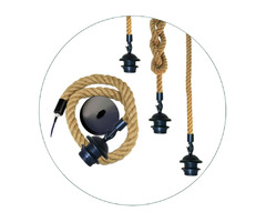 E26 Holder Vintage Hemp Rope Pendant Light Décor Rope 0.5M/1M/2M | free-classifieds-canada.com - 1