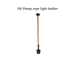 E26 Holder Vintage Hemp Rope Pendant Light Décor Rope 0.5M/1M/2M | free-classifieds-canada.com - 6