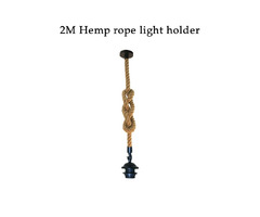 E26 Holder Vintage Hemp Rope Pendant Light Décor Rope 0.5M/1M/2M | free-classifieds-canada.com - 7