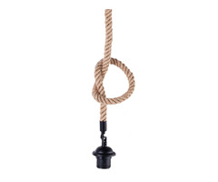 E26 Holder Vintage Hemp Rope Pendant Light Décor Rope 0.5M/1M/2M | free-classifieds-canada.com - 8