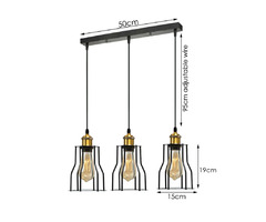 Modern Pendant Light Shade Industrial Metal Wire Frame Loft Cage Ceiling Light | free-classifieds-canada.com - 3
