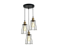 Modern Pendant Light Shade Industrial Metal Wire Frame Loft Cage Ceiling Light | free-classifieds-canada.com - 5