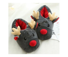 Buy funny christmas elk slippers for men | free-classifieds-canada.com - 1