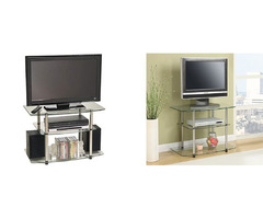 Oakestry Classic Glass TV Stand, Glass | free-classifieds-canada.com - 2