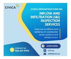 Inflow and Infiltration (I/I) Inspection by Civica Infrastructure | free-classifieds-canada.com - 1