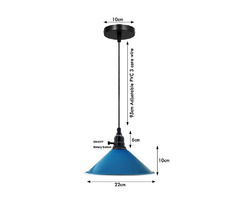 Cone Shades Metal E26 Black Holder With Switch adjustable Hanging pendant light~1557 | free-classifieds-canada.com - 2