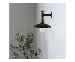 wall pipe light with umbrella shade | free-classifieds-canada.com - 1