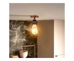Ceiling wire cage flush mount lampshade | free-classifieds-canada.com - 1