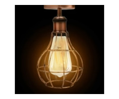 Ceiling wire cage flush mount lampshade | free-classifieds-canada.com - 2