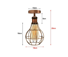 Ceiling wire cage flush mount lampshade | free-classifieds-canada.com - 3
