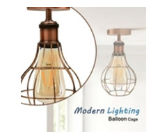 Ceiling wire cage flush mount lampshade | free-classifieds-canada.com - 4
