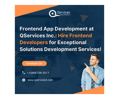 Frontend App Development at QServices Inc.: Hire Frontend Developers for Exceptional Solutions  | free-classifieds-canada.com - 1