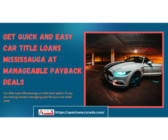 Get Quick and Easy Car Title Loans Mississauga at manageable payback deals | free-classifieds-canada.com - 1