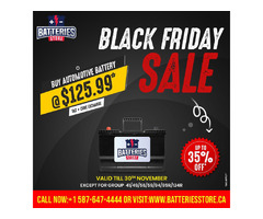Black Friday Sale on Automotive Battery | free-classifieds-canada.com - 1