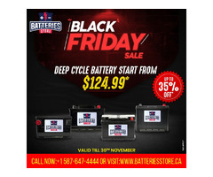 Black Friday Sale on Deep Cycle Battery | free-classifieds-canada.com - 1